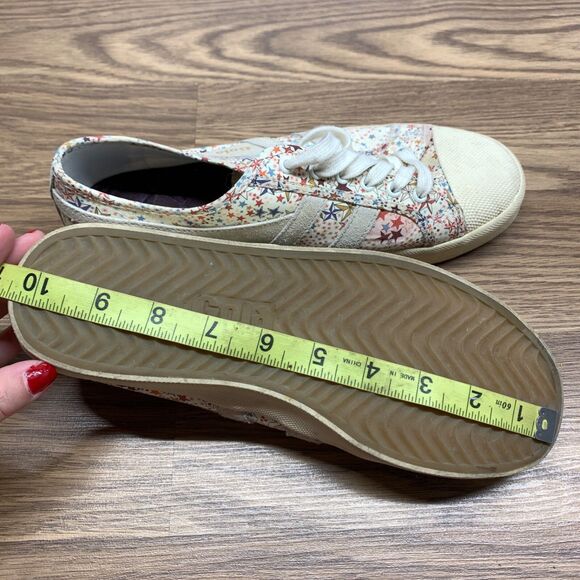 Gola Coaster Liberty Fabric \ Trainers Sneaker Whispering Stars US 9 UK 7 - Picture 12 of 13